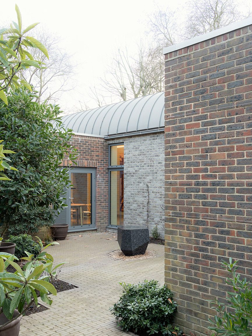 One of two reimagined courtyard gardens.