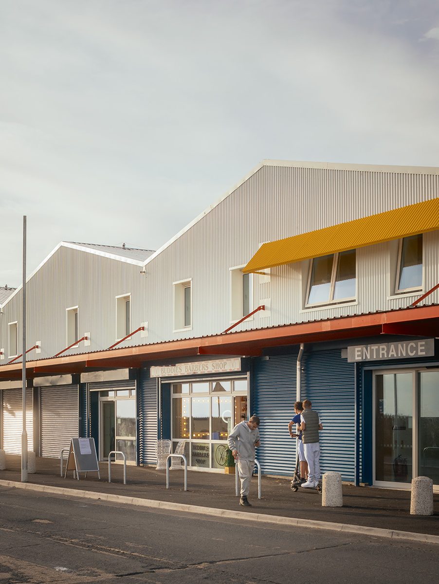 Shops are secure, with interiors designed to withstand flooding.