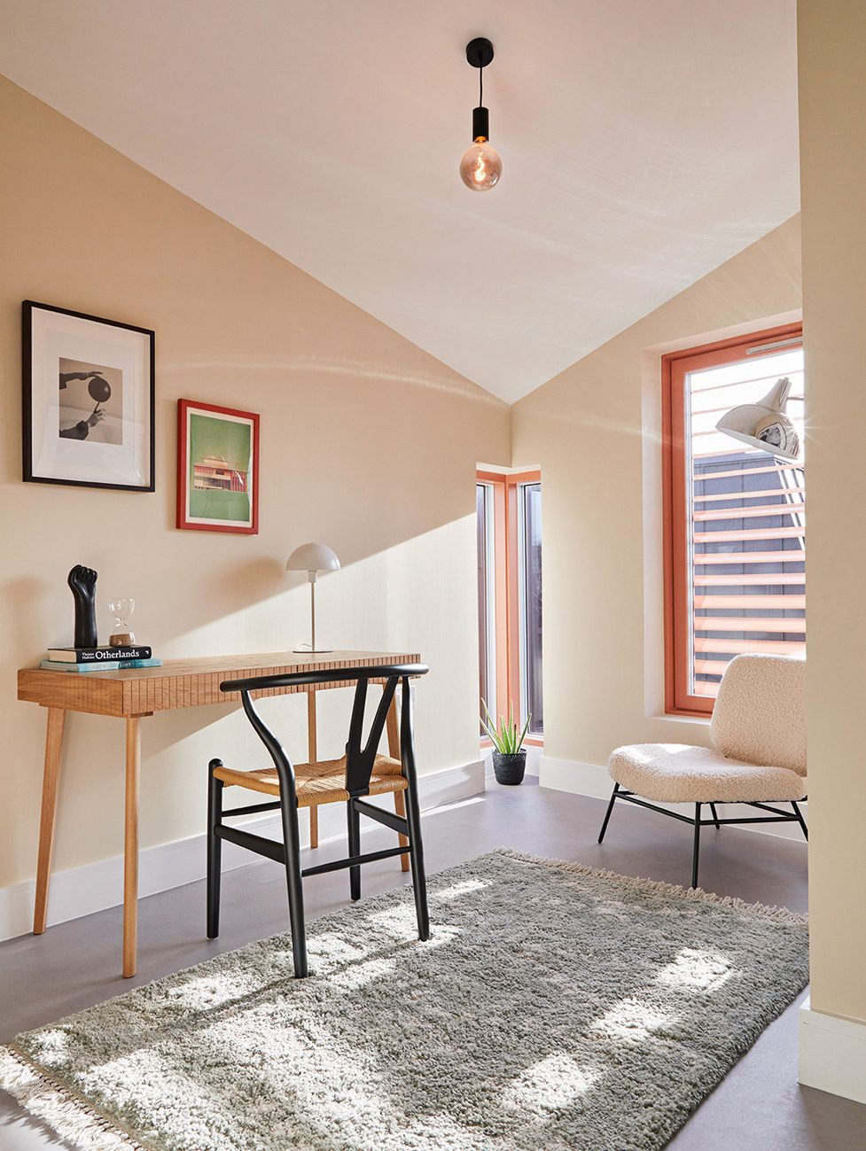 High bedroom ceilings allow warm air to accumulate overhead, helping to combat future overheating.