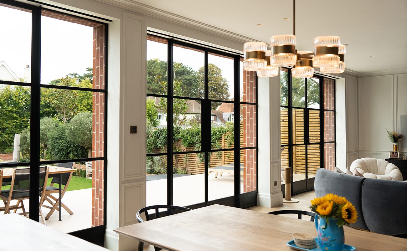Exceptional craftsmanship since 1849: Crittall external Corporate W20 screens and Lightfoot windows at a Victorian home in Teddington, London.