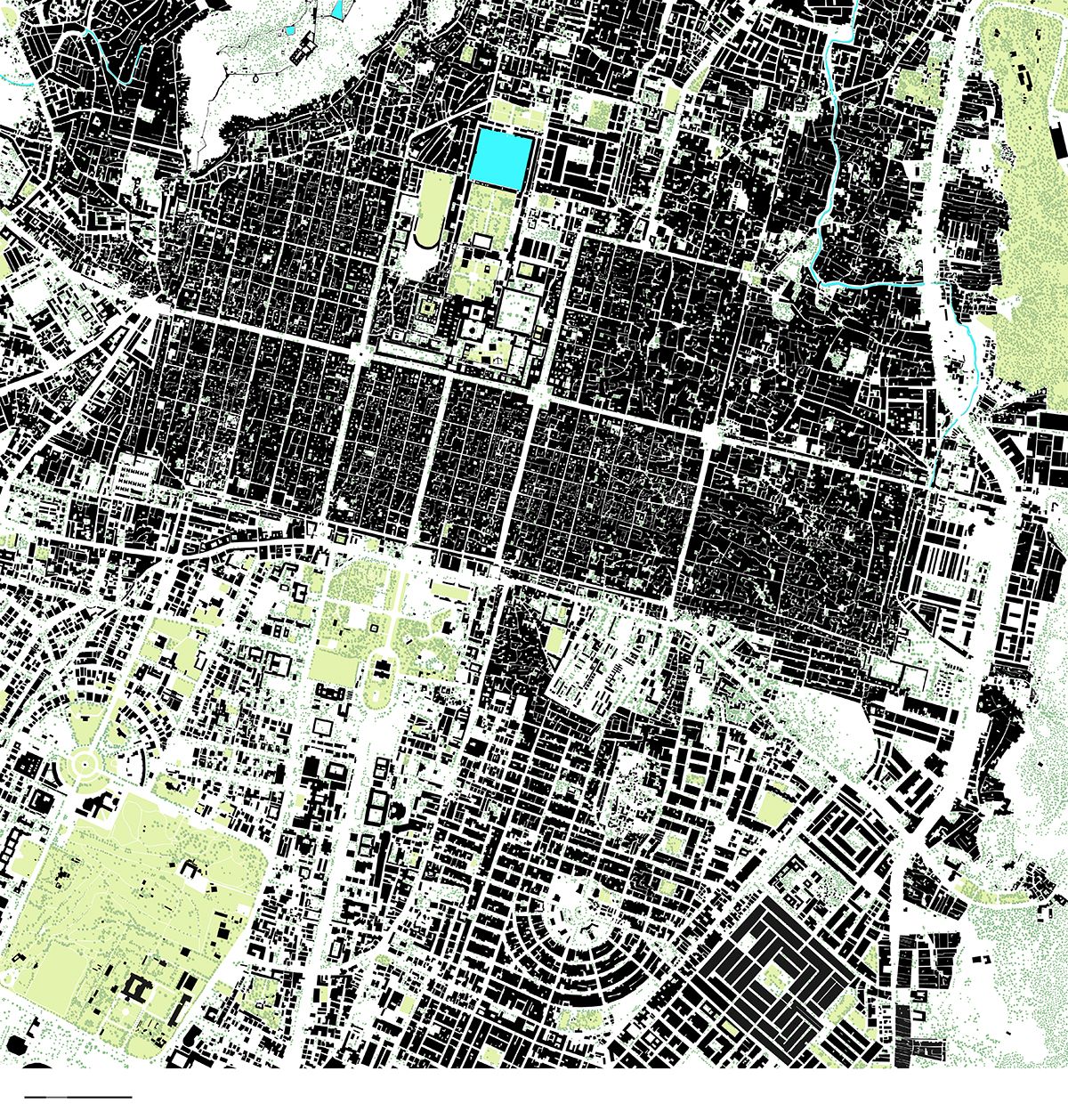 The grids of Jaipur, a plot-based masterplan with organic growth within it.