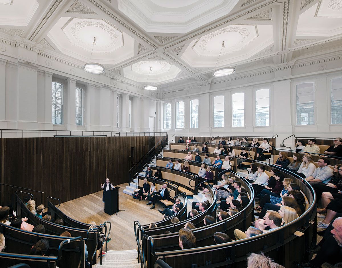 The Benjamin West lecture theatre.