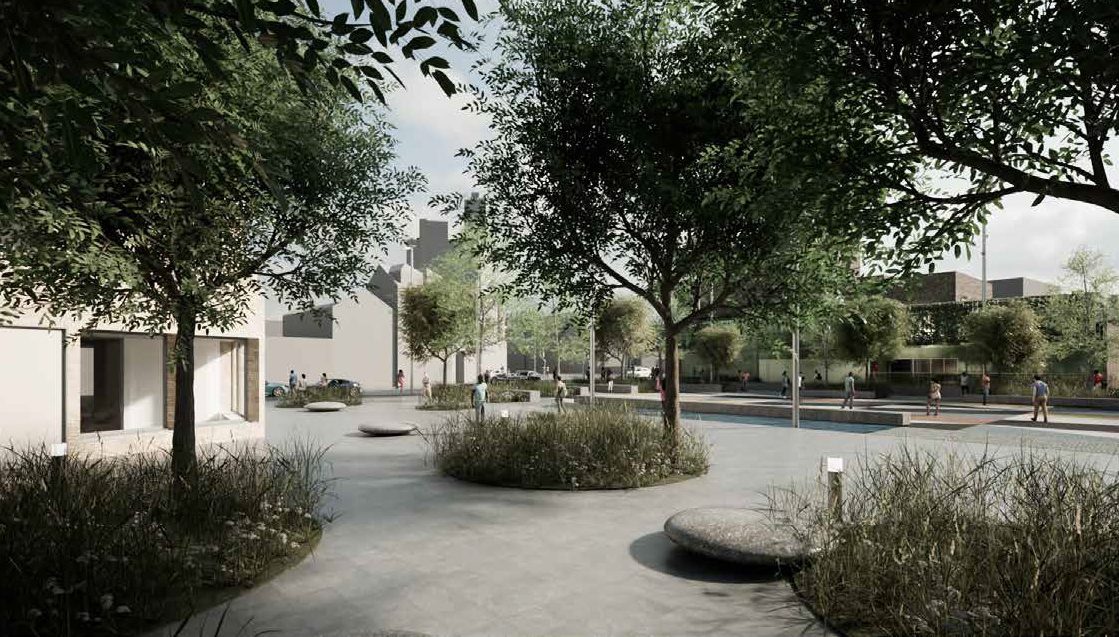 Vision for the ‘Garden’ zone at Peckham Square (RIBA stage 3).