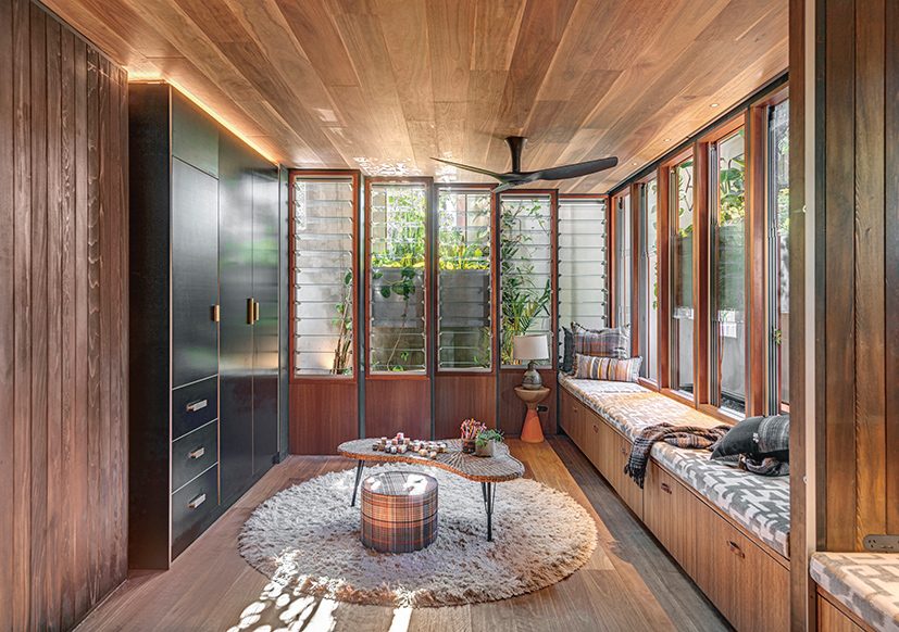 Interior of Welcome to the Jungle House.