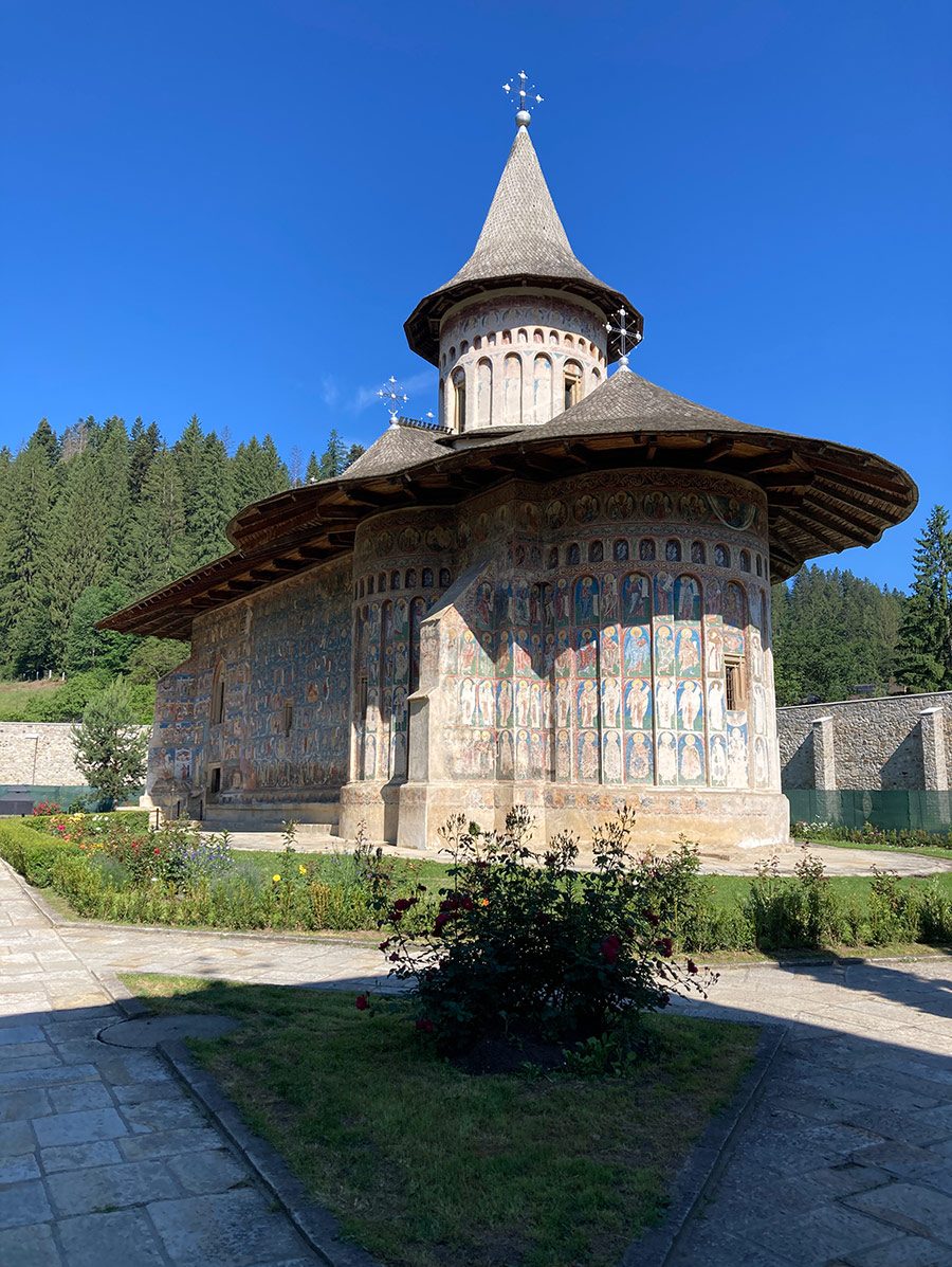 Voronet painted church.