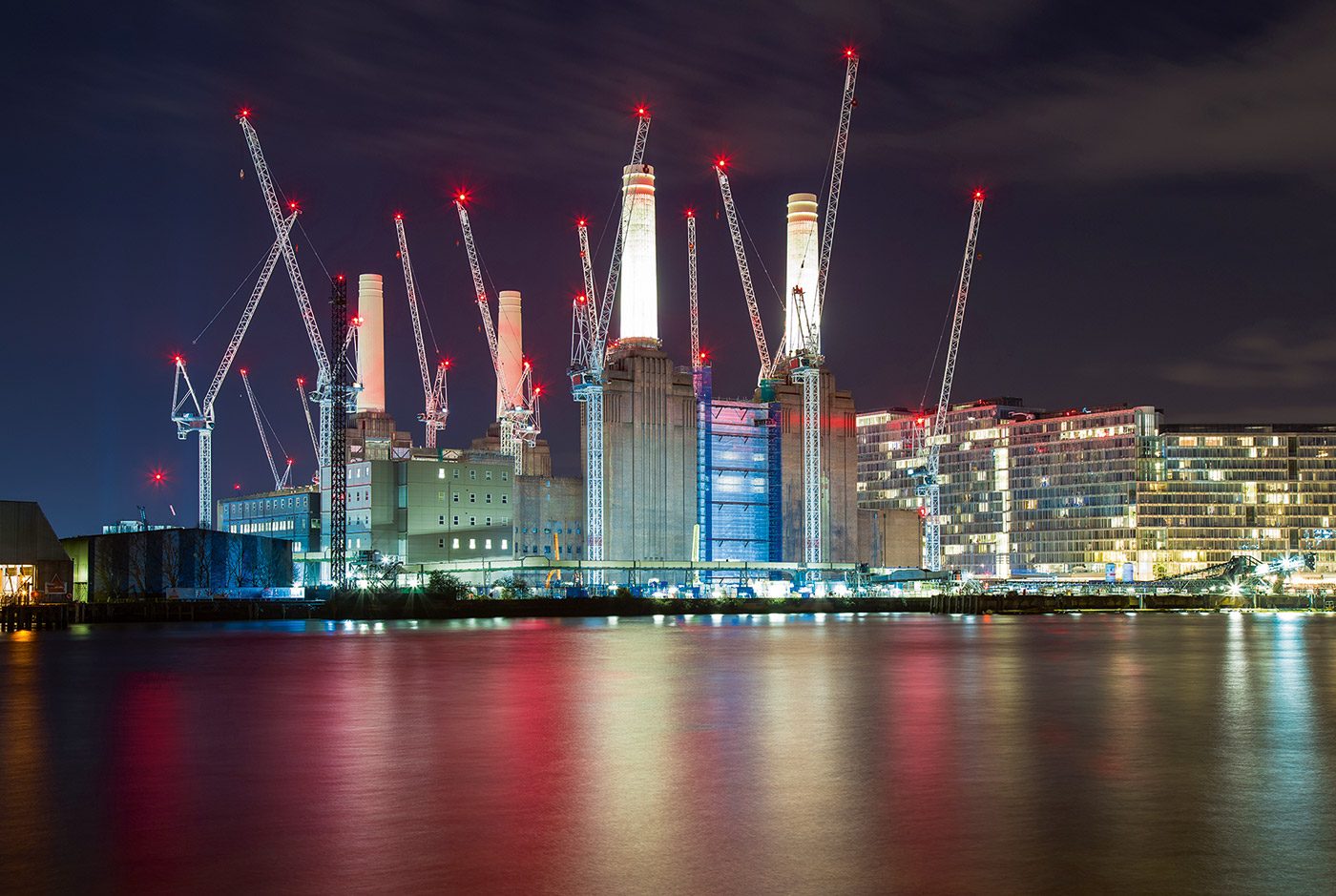 Recognisably sublime: tower cranes, here seen on the Battersea Power Station project.