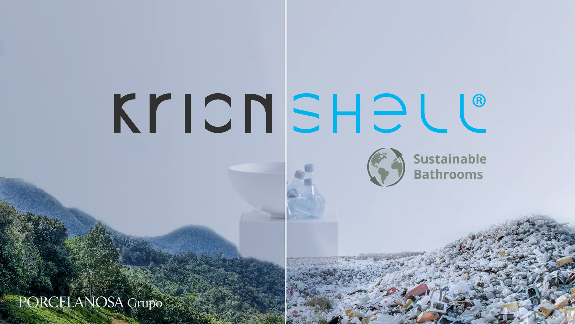 Enjoy an ecological bathroom with Krion Shell™ sustainable shower trays